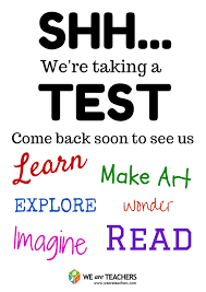 Free Printable Door Signs For Testing Week Weareteachers Grants For Teachers We Are Teachers Elementary Teaching Resources