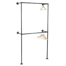 They are also a great solution for both small bedrooms pvc pipes are reasonably cheap, and are sturdy and strong enough to create the frame for this diy clothes rack. Wall Mounted Double Hung Clothing Rack Pipe Decor
