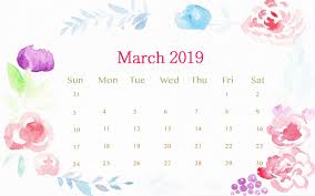 March 2019 Desktop Calendar Calendar Wallpaper Desktop Calendar Calendar Design