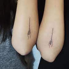 Harry Potter Imagines And Preferences Couple Tattoo Wand Tattoo Tattoos Harry Potter Tattoos