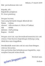 Itulah beberapa contoh surat permohonan untuk berbagai kepentingan yang dapat kamu jadikan rujukan dalam membuat surat permohonan. Contoh Surat Izin Tidak Masuk Kerja Ada Urusan Keluarga Contoh Surat