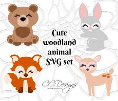 Download Cute Baby Fox Svg Woodland Baby Animals Cute Deer Clip Art Etsy