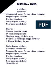 You are smart, funny, and fabulous, just like me! Birthday Song