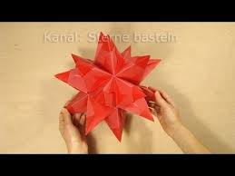 Sterne Falten Bascetta Stern Basteln Origami Stern Faltanleitung Diy Weihnachten Youtube Sterne Basteln Origami Sterne Basteln Bascetta Stern Basteln