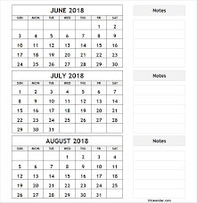 Print the template for the variety of months you are interested in utilizing. 3 Month June July August Calendar Novocom Top