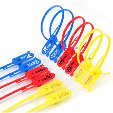 Plastic padlock and demand security seals for aircraft liquor carts drums hoppers medical cabinets switches valves utility meters cabinets cash bags crash carts fire doors electric meters tote boxes. China Security Seals Tamper Evident Plastic Tag Numbered Pull Tight Label China Security Seal Numbered Plastic Tag