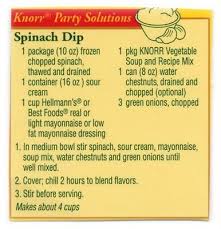 Memere S Favorite Recipes September 2010 Spinach Dip Spinach Dip Recipe Dips