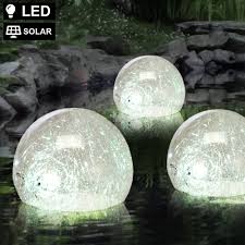Get set for garden balls at argos. Led Solar Pond Lamp 3 Balls With Glass Threads