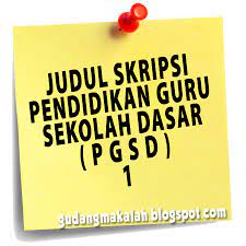 Nov 14, 2017 · seperti asal mula dari judul yang kita ambil itu sendiri hingga masalah masalah apa saja yang ada pada judul tersebut sehingga kita kenapa bisa mengambil judul skripsi tersebut. Judul Skripsi Jurusan Pendidikan Guru Sekolah Dasar Pgsd 1 Gudangmakalah
