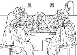 Add these to your collection of coloring icons and orthodox christian imagery for holy week. Free Printable Last Supper Coloring Pages Jesus Coloring Pages Catholic Coloring Sunday School Coloring Pages