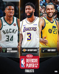 I think we saw some of the. Nba The Three Finalists For Kiadpoy Giannis Antetokounmpo Anthony Davis And Rudy Gobert Facebook