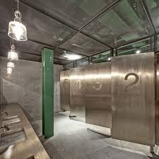 This whole gender neutral bath hoax is a way for women to get access to the speedy lines of male bathrooms! The Creativity Of Gender Neutral Bathrooms Coddington Design Washroom Design Restaurant Bathroom Restroom Design