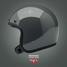 Bonanza Helmet Gloss Storm Grey Helmet Motorcycle Helmets Vintage Biltwell Helmet