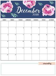 Cute December 2018 Calendar Template December Calendar 2018 Calendar Template Printable December Calendar