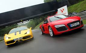 Independently reported lap times, not in connection with top gear series: Mid Life Crisis Cars Ferrari 458 Speciale Vs Audi R8 V10 Plus S Tronic