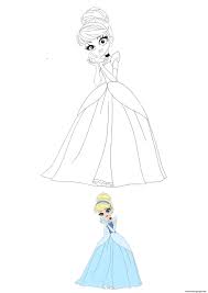Sunny bunnies coloring pages 02.14.2021. Anime Disney Princess Cinderella Coloring Pages Printable