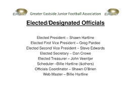 Ppt Greater Eastside Junior Football Association 2012