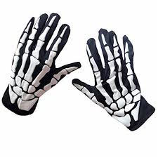 Unisex Handschuhe Fahrradhandschuhe Schadel Pattern Fur Halloween Party Radsport Fahrradhandschuhe Schadel Halloween