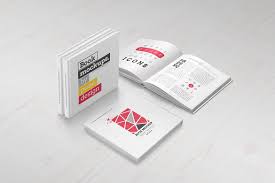 Download Square Book Mock Up Set By Punedesign On Envato Elements