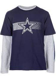 Dallas Cowboys Youth Navy Blue Jammer Long Sleeve T Shirt 41022042 In 2021 Dallas Cowboys Long Sleeve Tshirt Men T Shirt Image