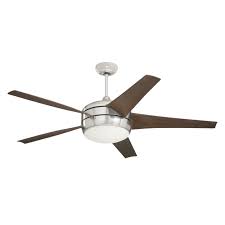 Emerson Cf955 Midway Eco 54 5 Blade Ceiling Fan Light Kit And Remote Included Brushed Steel Fans Ceiling Fans Indoor Ceiling Fans Ceiling Fan With Remote