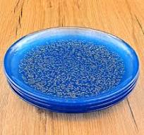 Amazon.com | ISLA 8.5" Salad Plate Indigo/Bronze: Salad Plates