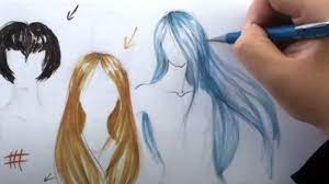 How To Draw And Illustrate Straight Hair Styles Straight Hairstyles Hair Videos Tutorials Hair Styles