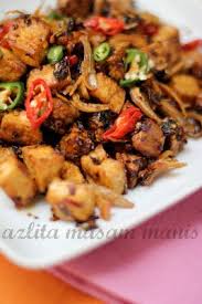 Masam Manis Tempe Dan Tauhu Goreng Bercili Kering Cooking Recipes Cooking Food