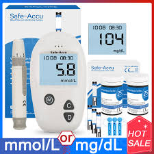 Us 6 6 40 Off Safe Accu Ce Blood Glucose Meter Glucometer Kit Diabetes Tester 50 100 Test Strips Lancets Medical Blood Sugar Meter Glm Medical In