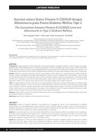 Laporan pendahuluan diabetes mellitus asuhan keperawatan diabetes mellitus a. Pdf Asosiasi Antara Status Vitamin D 25 Oh D Dengan Albuminuria Pada Pasien Diabetes Melitus Tipe 2
