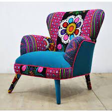 Suzani Armchair Turquoise Love Featuring Polyvore Home Furniture Chairs Accent Chairs Chairs Ottomans G Armchair Armchair Furniture Turquoise Furniture