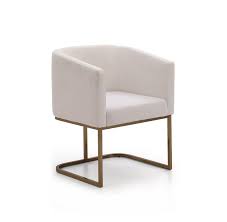 Extra dining chairs are the perfect seating solutions for the holidays and. Modrest Yukon Modern White Fabric And Antique Brass Dining Chair Dining Chairs Dining Room