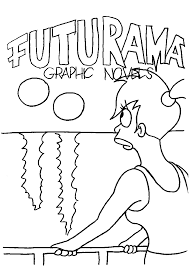 The video shows how to color black and white images using only a few colors. Futurama 48402 Cartoons Printable Coloring Pages