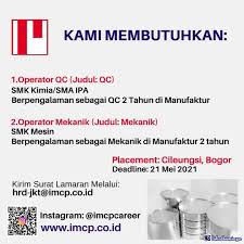 Cv for production manager : Lowongan Kerja Sebagai Qc Juli 2021