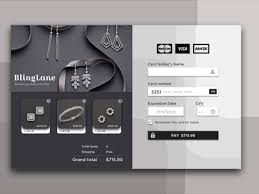 Credit card offers for jewellery. Credit Card Checkout Form For A Online Jewellery Store By Sadia Husain On Dribbble