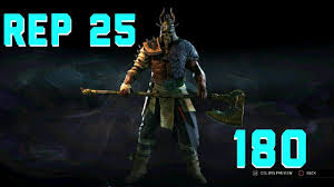 for honor rep 25 raider 180 gear high level duels