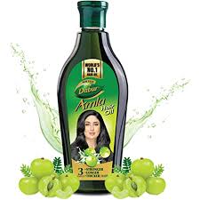 Amla in the oil helps cover grey hair effectively and adds a wonderful shine.; Dabur Amla Gold Hair Oil 300 Ml Amazon De Beauty