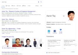 Search across a wide variety of disciplines and sources: Aaron Tay S Musings About Librarianship Researchers Appearing In Google Knowledge Graph Panel Drawing Data From Google Scholar Profiles