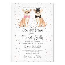 Chihuahua Dog Wedding Invitation Zazzle Com Dog Wedding Wedding Invitations Chihuahua