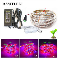 Led strip as grow light. 5050 Led Grow Lights Dc 12v Waterproof Growing Led Strip Plant Growth Light Set With Power Adapter And Switch 1m 2m 3m 4m 5m Led Grow Lights Grow Lights Led Grow
