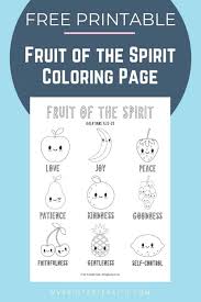 Here's a set of printable alphabet letters coloring pages for you to download and color. Fruit Of The Spirit Coloring Page My Printable Faith