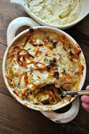 Vegan French Onion Lasagna Rabbit And Wolves Recipe Vegan Comfort Food Recipes Food