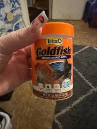 What kind of food do I feed gold fish? I have this one but they don't seem  to be eating it 🤔