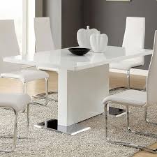 Modern White Dining Table Contemporary Dining Room Sets White Dining Table Metal Base Dining Table
