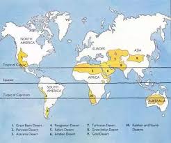The tropic of capricorn's position is not fixed, but constantly changes because of a slight wobble in the earth's longitudinal alignment relative to its orbit around the sun its latitude is currently 23°26′11.7″ (or. Why Are All Deserts Located Along The Tropics Of Capricorn And Cancer Lines Quora