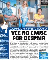 Find daily local breaking news, opinion columns, videos and community events. Vce No Cause For Despair Herald Sun News Article Tintern Grammar