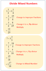 How to work out fractions of quantities. Dividing Mixed Numbers Examples Solutions Videos