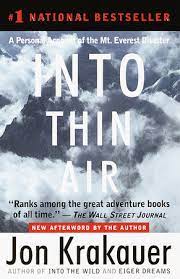 Jon's father introduced him to. Into Thin Air By Jon Krakauer 9780385494786 Penguinrandomhouse Com Books