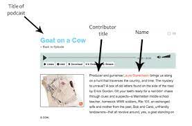 Understanding the need for format to cite pictures in apa format? How To Cite A Podcast In Apa Easybib Citations