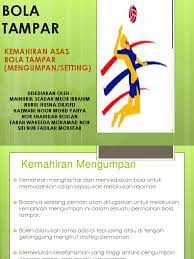 Atur timing sentuhan pertama sehingga anda bisa mengoper atau menembak di sentuhan kedua tanpa seiring meningkatnya kemahiran, berlatihlah dengan agak menggulirkan bola menggunakan bagian dasar (sol) jari kaki, dan fokuskan. Kemahiran Asas Bola Tampar